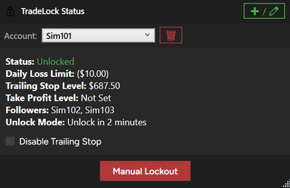 TradeLock: Daily Loss Limiter